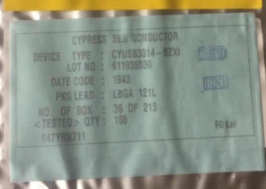 Super Speed Electronic Integrated Circuits USB  Peripheral Controller EZ-USBFX3